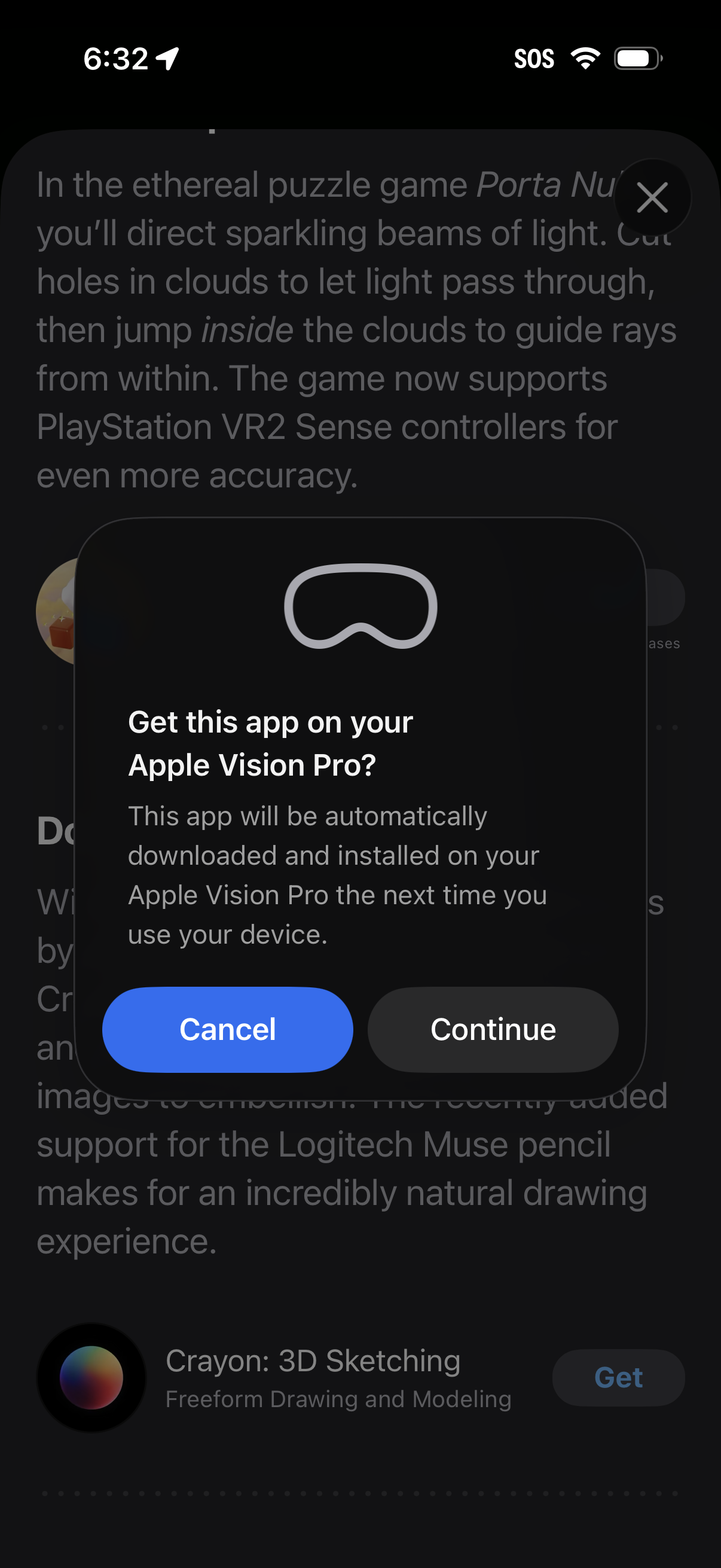 apple-store modal screenshot